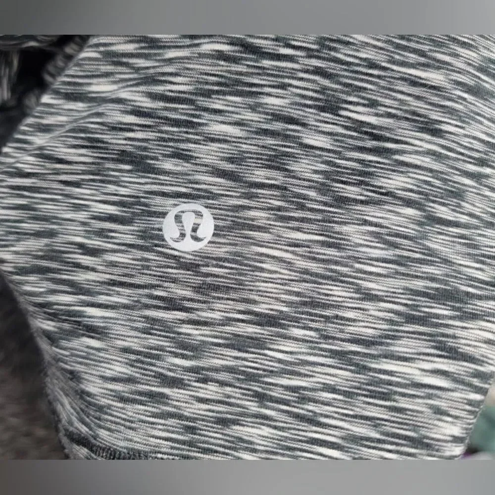 Lululemon Get Set Long Sleeve Spaced Out Space Dye Black White Size 4